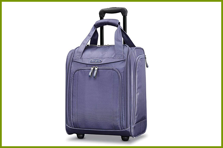 wheeled carry on with trolley sleeve