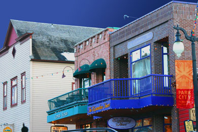 park town utah historic street main buildings district