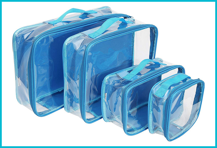 clear packing cubes