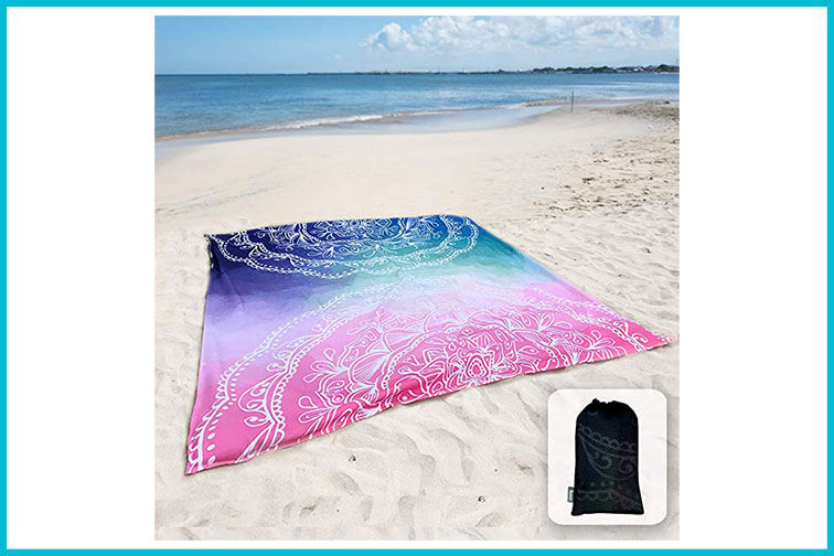 two person beach blanket