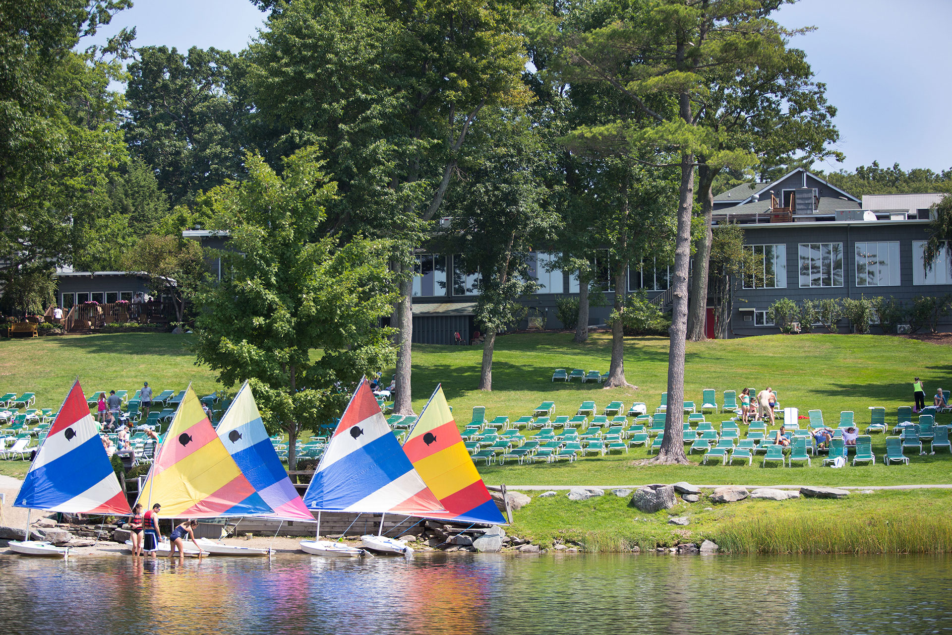 Sailboats at Woodloch Pines in the Poconos; Courtesy of Andrea Killam Photography