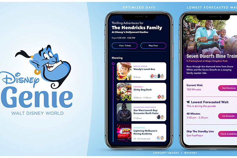 Disney Genie Tool at Disney 