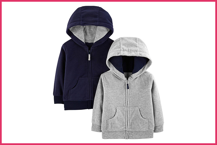 Carter’s Baby Boy Fleece Zip Hoodies; Courtesy of Amazon