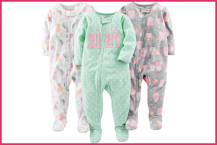 Simple Joy’s by Carter’s Fleece Footed Pajamas; Courtesy of Amazon