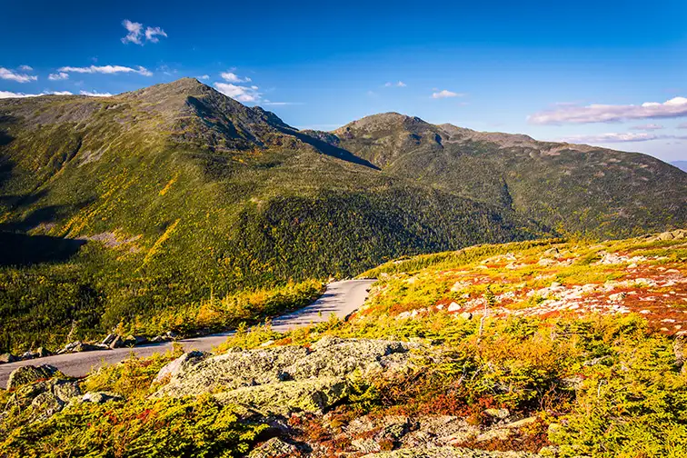 The Mount Washington Auto Road, near Gorham, New Hampshire.; Courtesy of Jon Bilous/Shutterstock