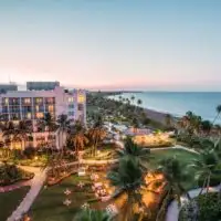Aerial view of the Wyndham Grand Rio Mar Puerto Rico Golf & Beach Resort